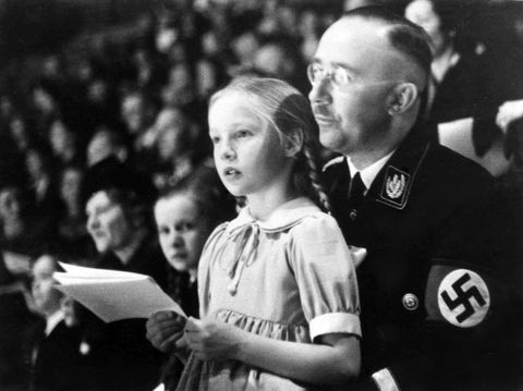 Heinrich Himmler i Gudrun - jego córka