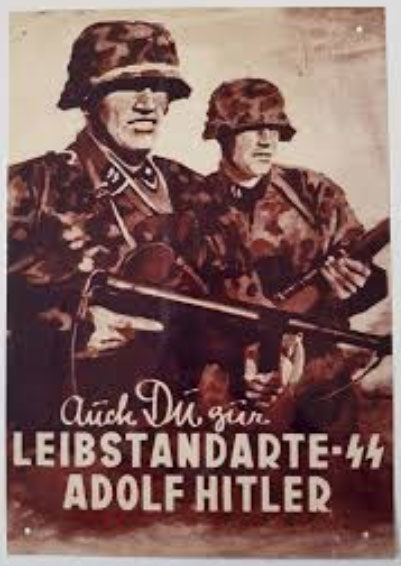 Plakat propagandowy Leibstandarte SS Adolf Hitler