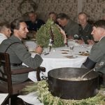 Adolf Hitler i Goebbels podczas wspolnego posiłku - pazdziernik 1933
