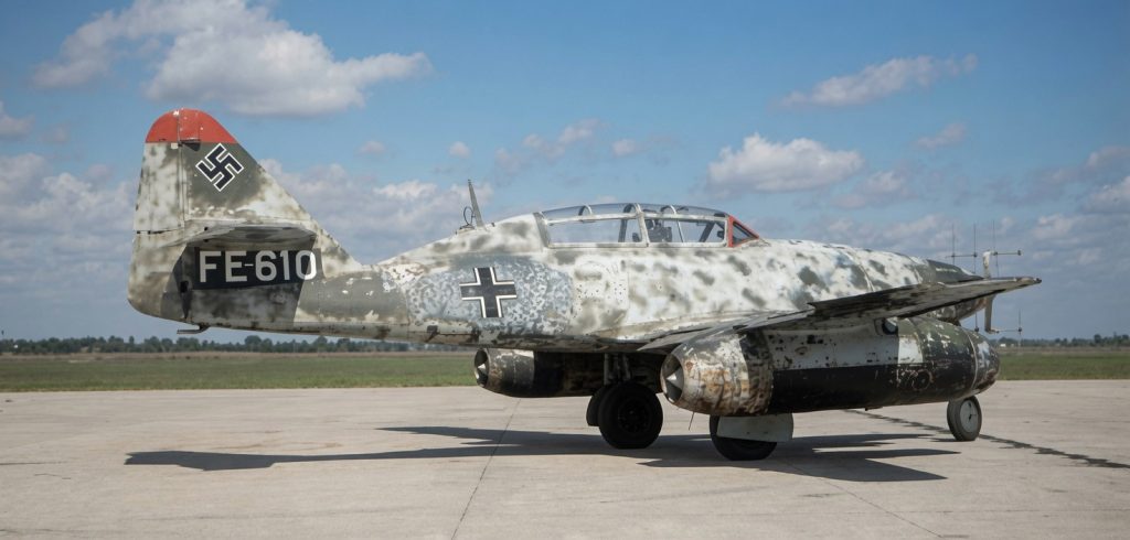 Me 262B 1aU1 -myśliwiec nocny przebudowany z wersji szkolno-treningowej