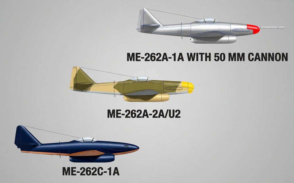Wersje samolotu Messerschmitt Me 262
