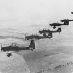 Klucz bombowców nurkujących Ju 87 Stuka Luftwaffe nad Polską, wrzesień 1939